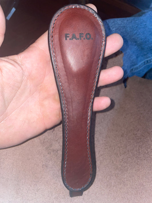 Medium Brown strapped F.A.F.O.